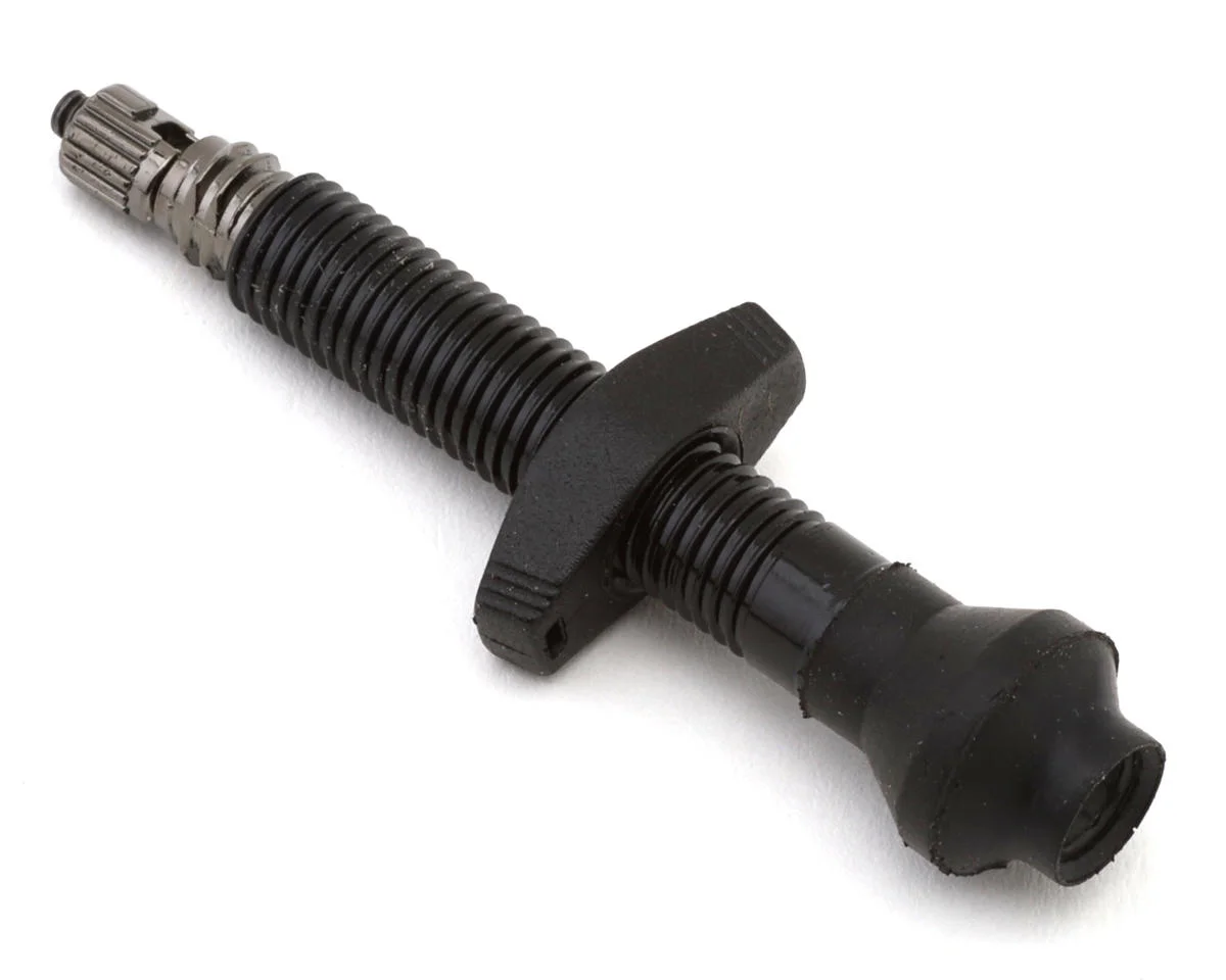 DT Swiss Aluminum Tubeless Presta Valve (Black) (Single) (40mm)